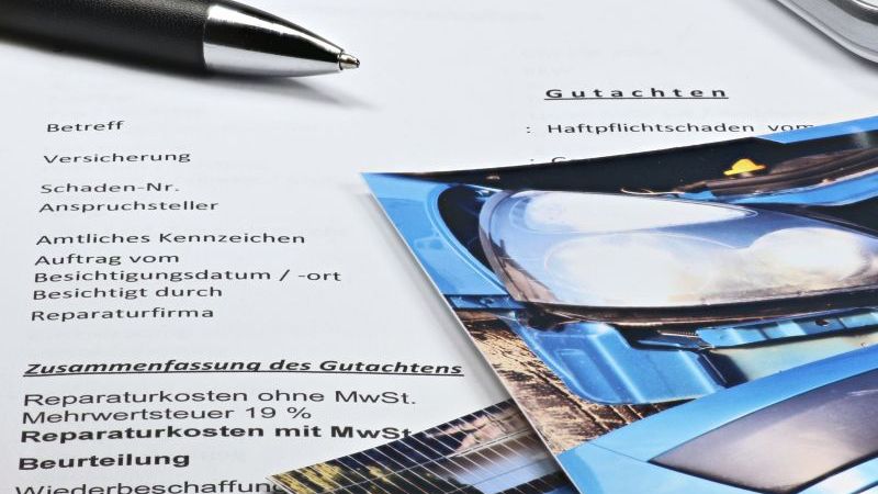 Information für Kfz-Sachverständige und der Werkstätten