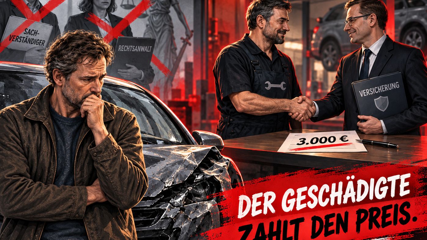 Der Geschädigte zahlt en Preis