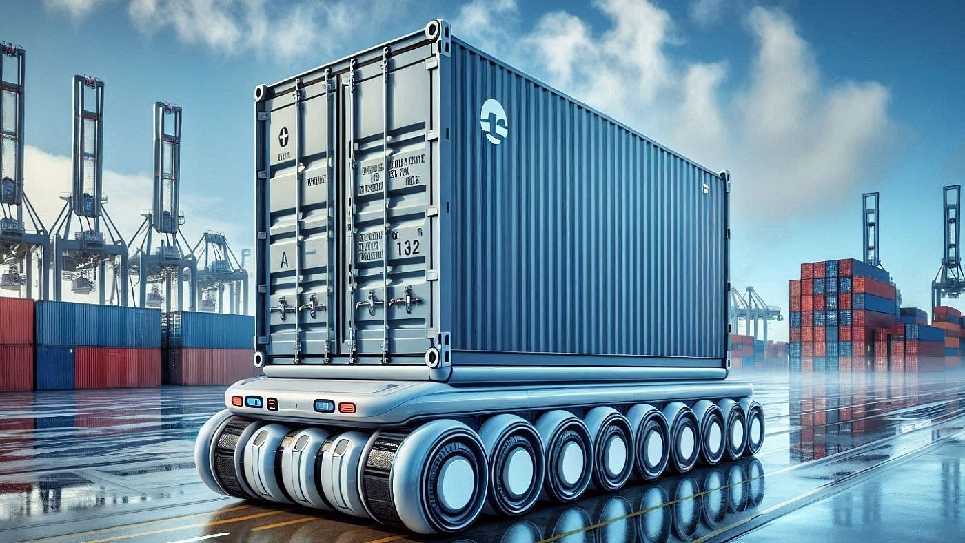Autonomer Gigant: BASF setzt auf 32-rädrigen Containertransporter für Schwerlasten