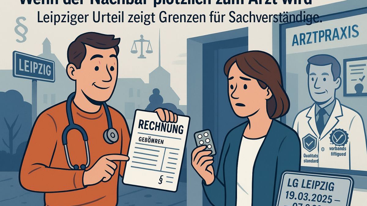Wenn der Nachbar plötzlich zum Arzt wird – Leipziger Urteil zeigt Grenzen für Sachverständige LG Leipzig, Urteil vom 19.03.2025, Az.: 07 S 221/24