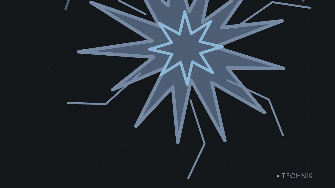 Symbolgrafik: eine sternförmige Aufprallmarke.