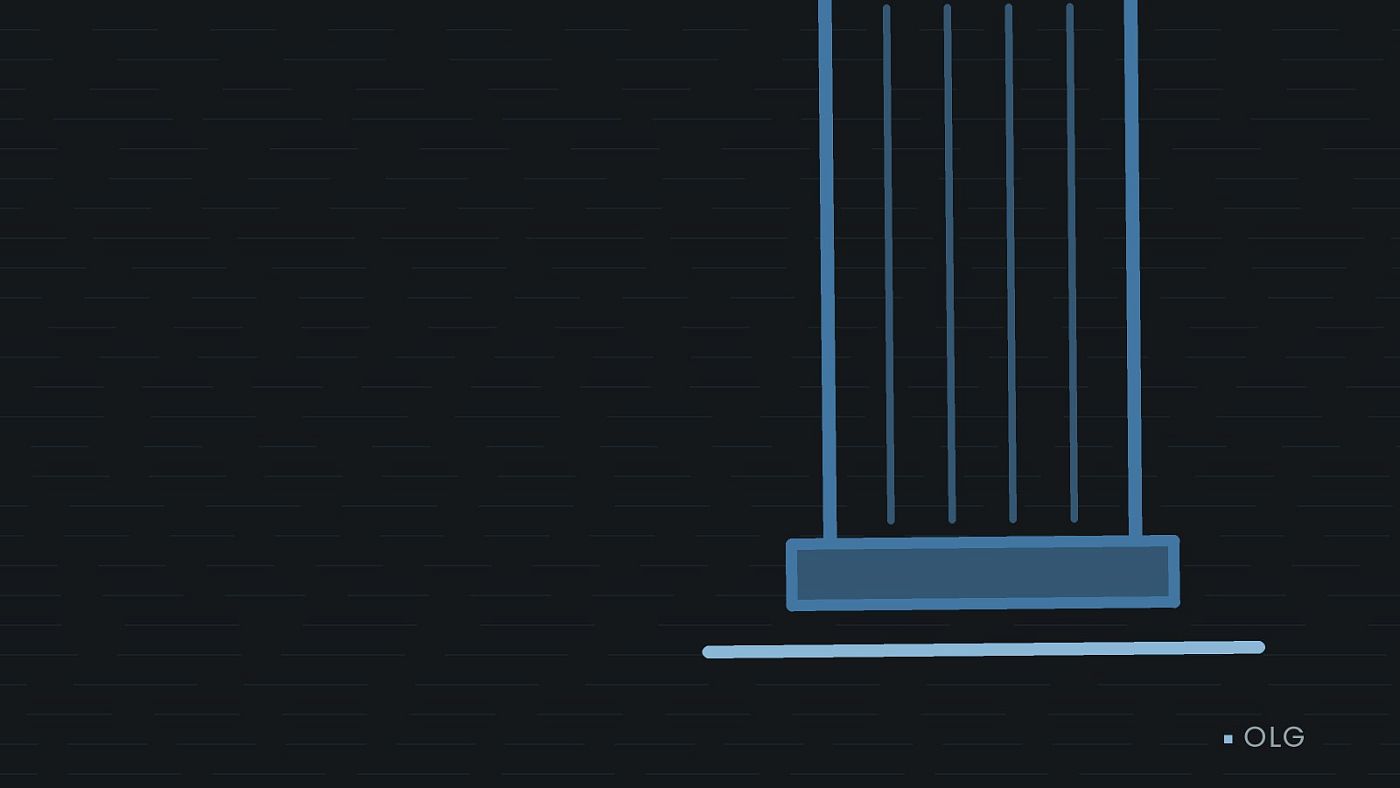 Symbolgrafik: eine stilisierte Gerichtssäule mit Giebel.