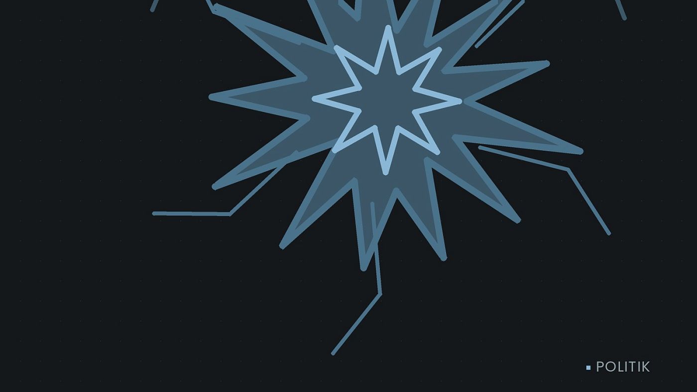 Symbolgrafik: eine sternförmige Aufprallmarke.
